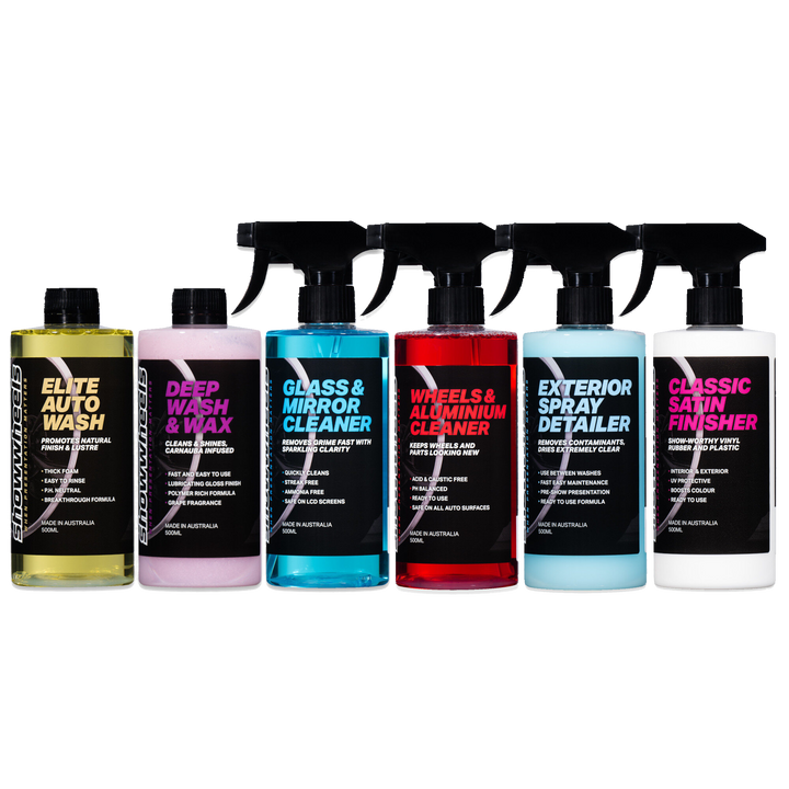 WASH, WAX, GLASS, WHEELS, DETAILER, FINISHER
